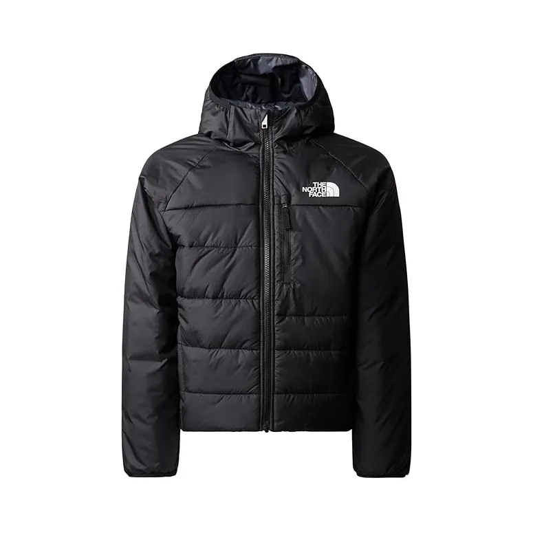 Kurtka Dziecięca Zimowa The North Face Perrito Puchowa Czarna Logo r. XXL