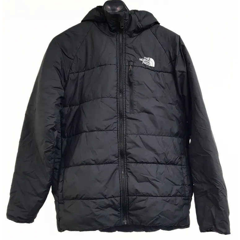 Kurtka Dziecięca Zimowa The North Face Perrito Puchowa Czarna Logo r. XXL