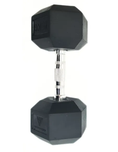 Hantla Żeliwna Hit Fitness 15 kg Powlekana Gumowana Do Ćwiczeń Treningu