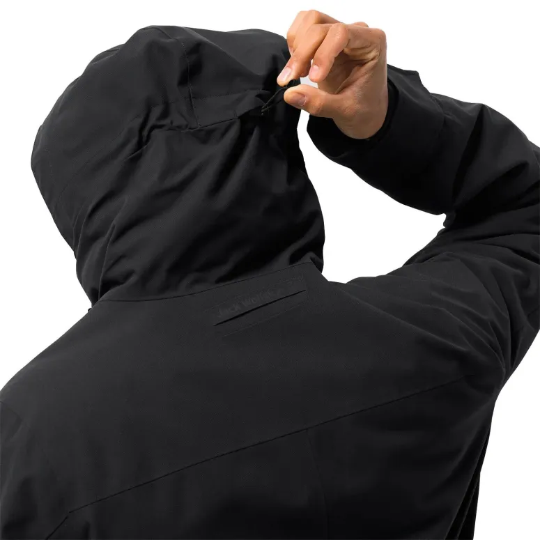 Kurtka Męska Jack Wolfskin West Coast Zimowa Z Kapturem Membrana Czarna XL