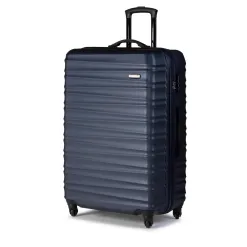 Duża Walizka Wittchen Twarda ABS Zamek Szyfrowy Na Kółkach Granatowa 96 L