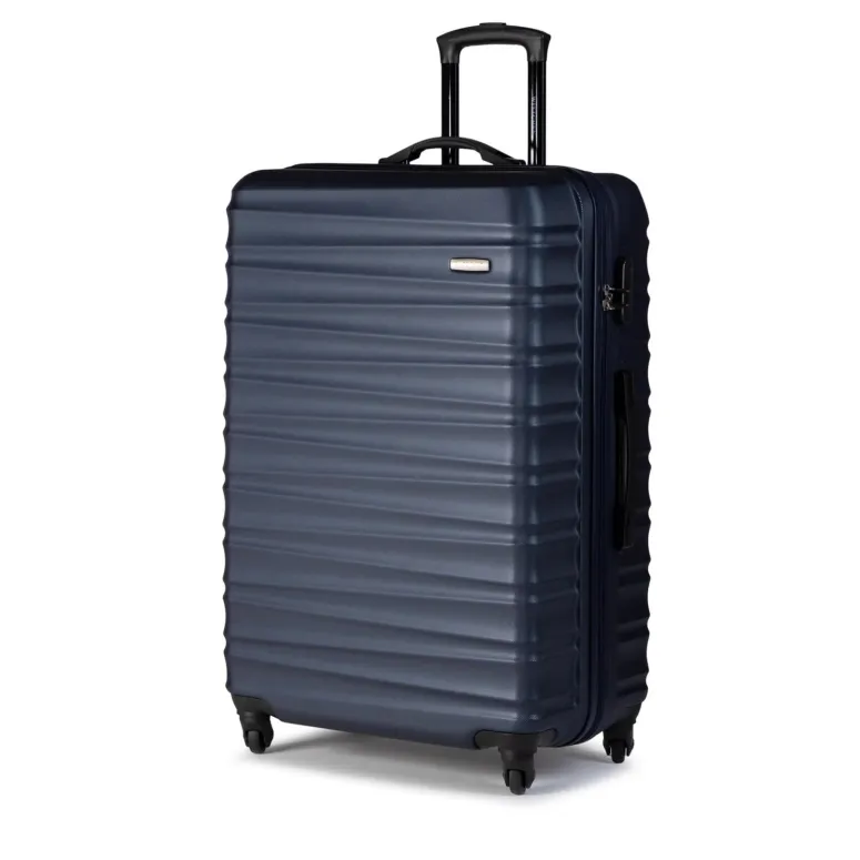 Duża Walizka Wittchen Twarda ABS Zamek Szyfrowy Na Kółkach Granatowa 96 L