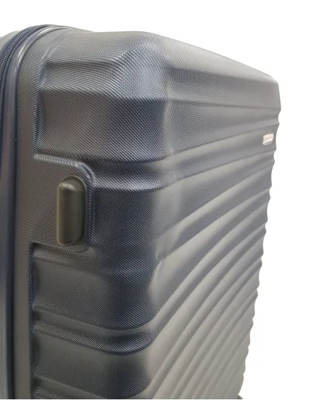 Duża Walizka Wittchen Twarda ABS Zamek Szyfrowy Na Kółkach Granatowa 96 L