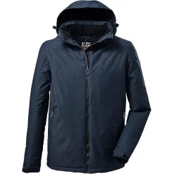 Kurtka Męska Killtec Kow 143 Funkcjonalna Granatowa Z Odpinanym Kapturem XL