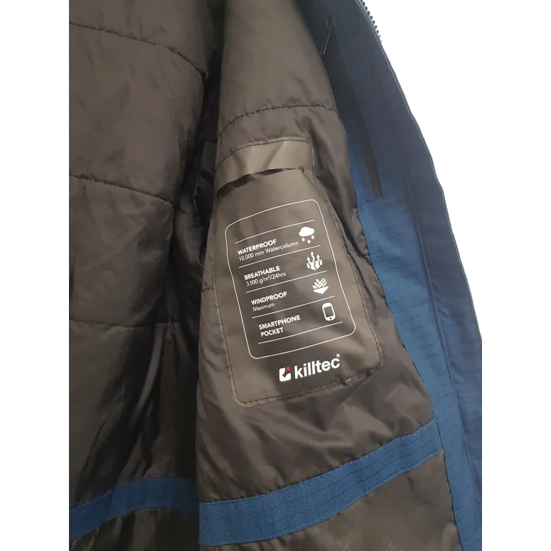 Kurtka Męska Killtec Kow 143 Funkcjonalna Granatowa Z Odpinanym Kapturem XL - 8