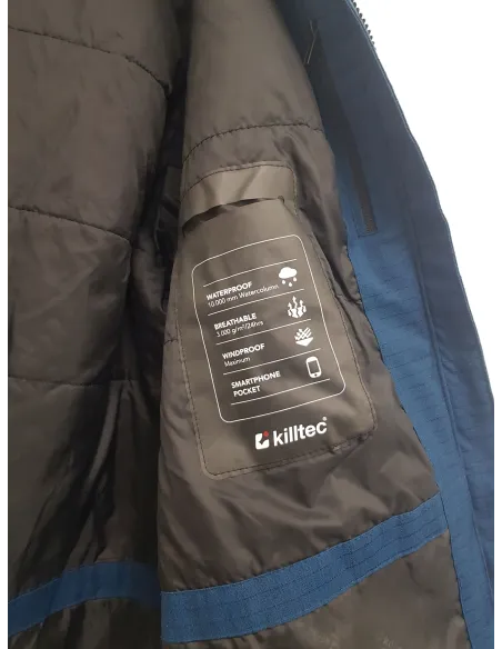 Kurtka Męska Killtec Kow 143 Funkcjonalna Granatowa Z Odpinanym Kapturem XL - 8