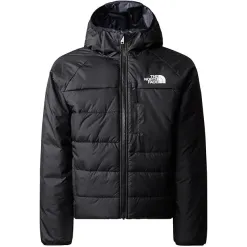 Kurtka Dziecięca Zimowa The North Face Perrito Puchowa Czarna Logo r. XL