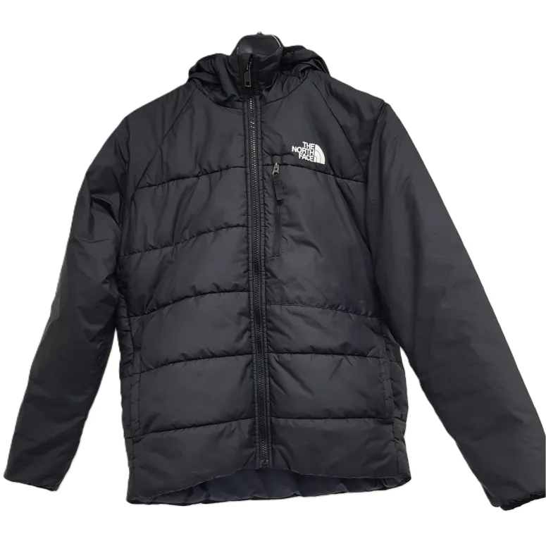 Kurtka Dziecięca Zimowa The North Face Perrito Puchowa Czarna Logo r. XL