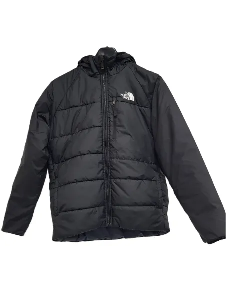 Kurtka Dziecięca Zimowa The North Face Perrito Puchowa Czarna Logo r. XL