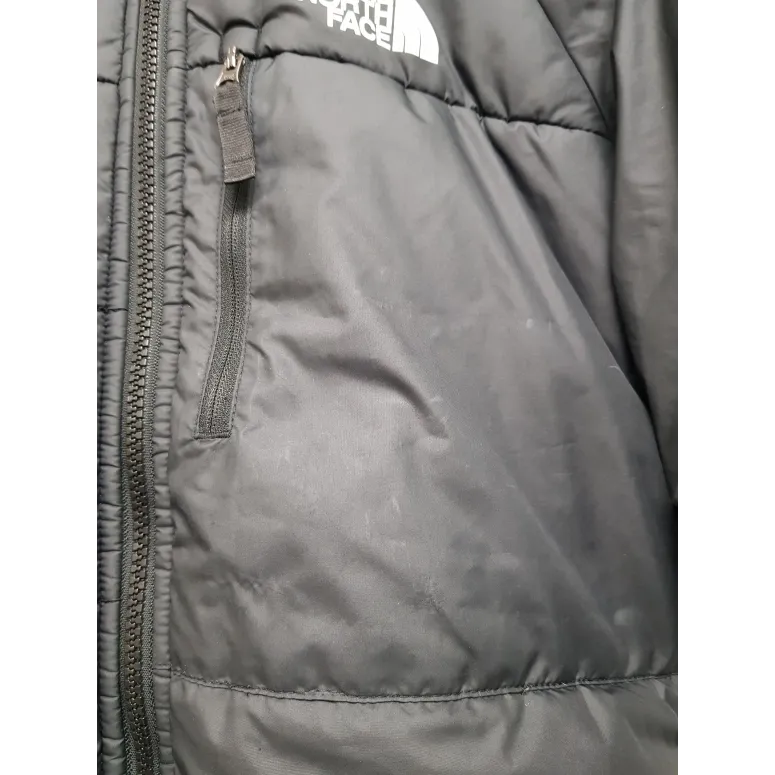 Kurtka Dziecięca Zimowa The North Face Perrito Puchowa Czarna Logo r. XL