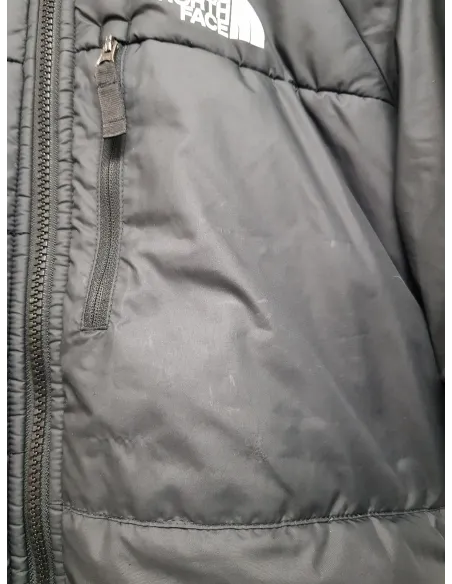 Kurtka Dziecięca Zimowa The North Face Perrito Puchowa Czarna Logo r. XL