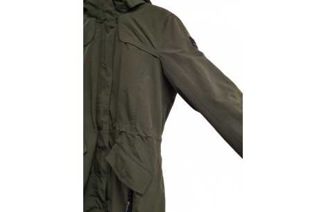 Parka Damska Killtec Grindavik Z Kapturem Wodoodporna Ciemnozielona r. 40