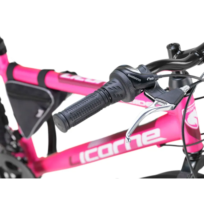 Rower Górski Dziecięcy 24 Dziewczęcy Revo 21 bieg Sakwa Dzwonek Oświetlenie