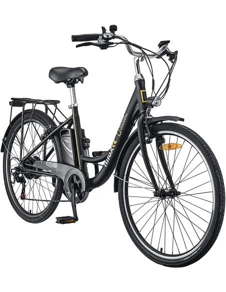 Rower Elektryczny Miejski 26 ALU Wspomaganie 250W Błotniki Światła 7 Biegów