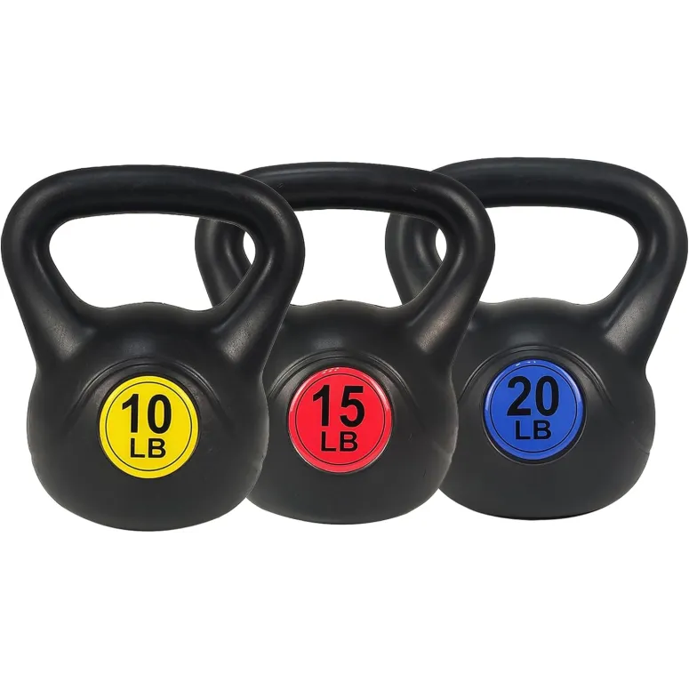 Zestaw 3-Kule Kettlebell Sporzon SPZ-KBSET Fitness Winylowy Nierdzewny 20kg