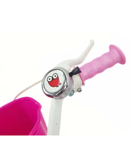 Rower Dziecięcy 16 Dziewczęcy Barbie Dzwonek Koszyk Osłona Kółka Boczne