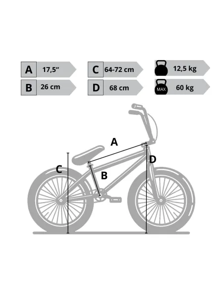 Rower Dziecięcy BMX 18 Stal V-Brake Kierownica Rotor 360 Dzwonek 4x Pegi