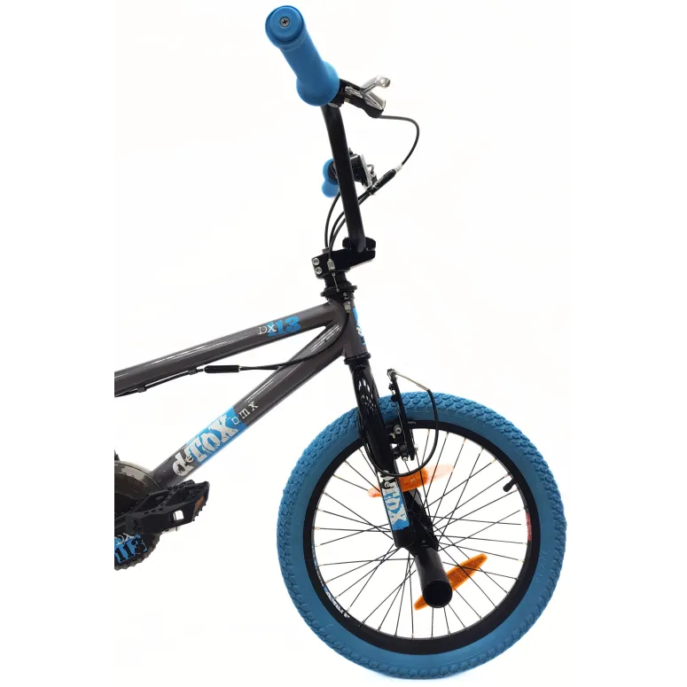 Rower Dziecięcy BMX 18 Stal V-Brake Kierownica Rotor 360 Dzwonek 4x Pegi