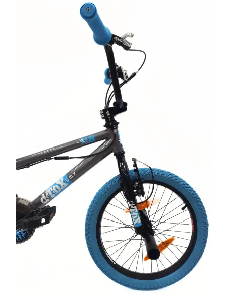 Rower Dziecięcy BMX 18 Stal V-Brake Kierownica Rotor 360 Dzwonek 4x Pegi