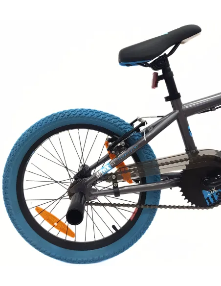 Rower Dziecięcy BMX 18 Stal V-Brake Kierownica Rotor 360 Dzwonek 4x Pegi