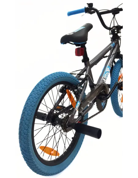 Rower Dziecięcy BMX 18 Stal V-Brake Kierownica Rotor 360 Dzwonek 4x Pegi