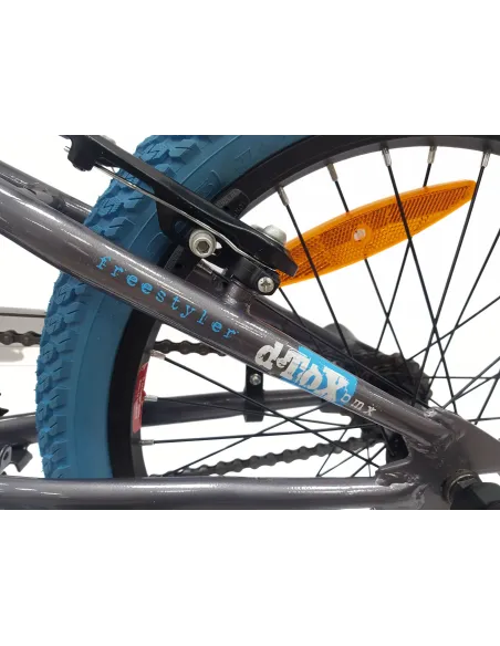 Rower Dziecięcy BMX 18 Stal V-Brake Kierownica Rotor 360 Dzwonek 4x Pegi