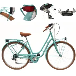 Rower Miejski 28 Damski Holenderski Revo Światła Bagażnik Stopka Błotniki